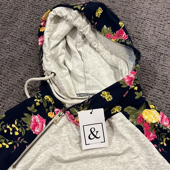 Brand new ampersand double hood hoodie! - Picture 2 of 4